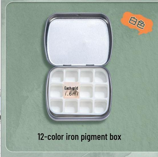 24-Grids Portable Watercolor Palette Box for DIY and Student Use