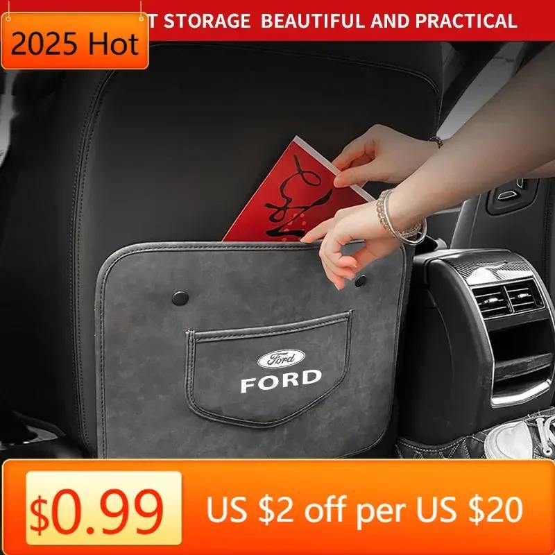 Adesivo per Auto Nuova Auto Tappetini Anti-Calcio Copertura Protettiva Schienale Sedile Auto Per Ford Focus Mondeo Mustang Fiesta Kuga MK2 Everest Esc