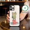 T-The F-Frog C-Cute Magnetic For Magsafe Wireless Charging Phone Case For iPhone17,16,15,14,13,12,11 Plus,Pro Max