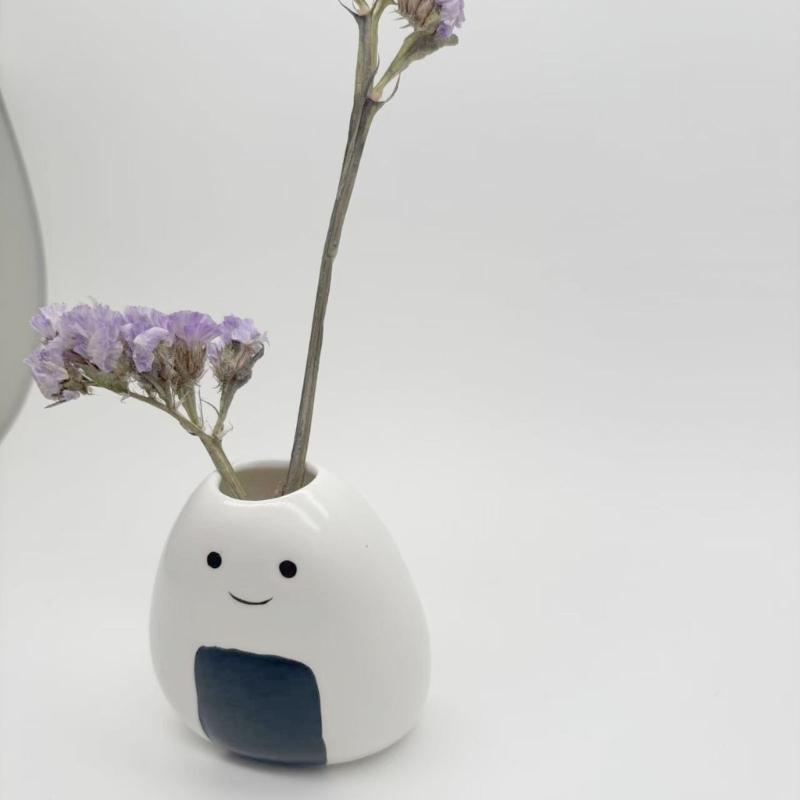 Ceramic Buds Vases Small Rustics Flower Vases Diffuser Bottle Farmhouses Vases for Buds Hydroponics Plant Centerpieces