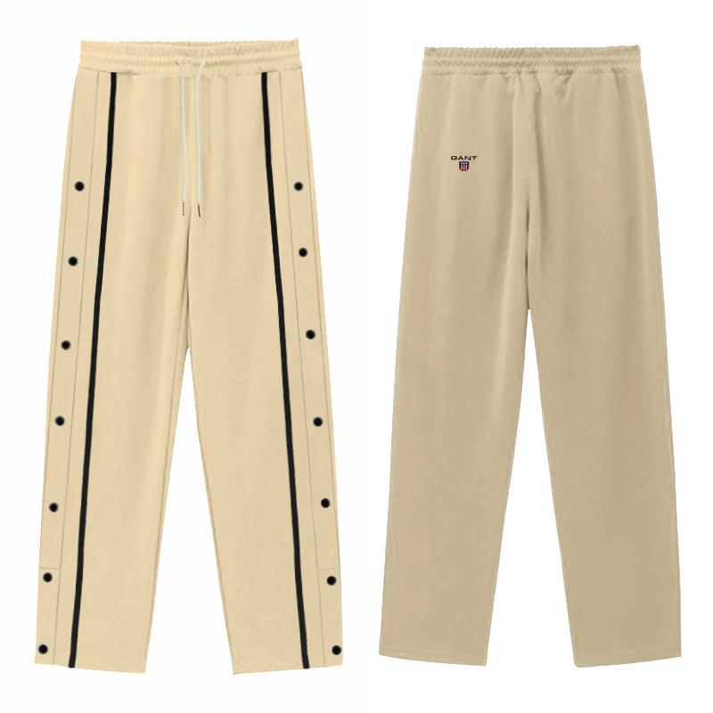 

Gant Embroidery 2025 Casual Sports Breasted Pants Men s Autumn New Loose Straight Drawstring Oversized Pants XXXL