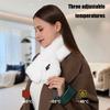 USB Women Men Heating Scarf 3 Gear Adjustable Temperature Electric Heated Scarf Winter Neck Warmer Fleece Scarf For Cycling Camp