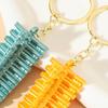 Keychain Pendant Forbidden City Rooftop Animal Keychain National Style Cultural Keyring Chinese Retro Auspicious Roof Animal Design Key Holder