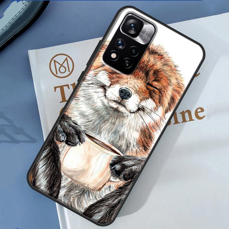 Funny Red Fox Animal Case For Xiaomi Redmi Note 13 12 11 9 10 14 Pro 9S 10S 11S 12S Redmi 14C 10C 12C 13C Cover