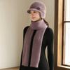 Neuer Stil Damenmode Winter Warmhalten Anzug Weiblich Dandy Mützen für Frauen Lässige Kaninchenfellmischung Strickmütze Wintermütze Set