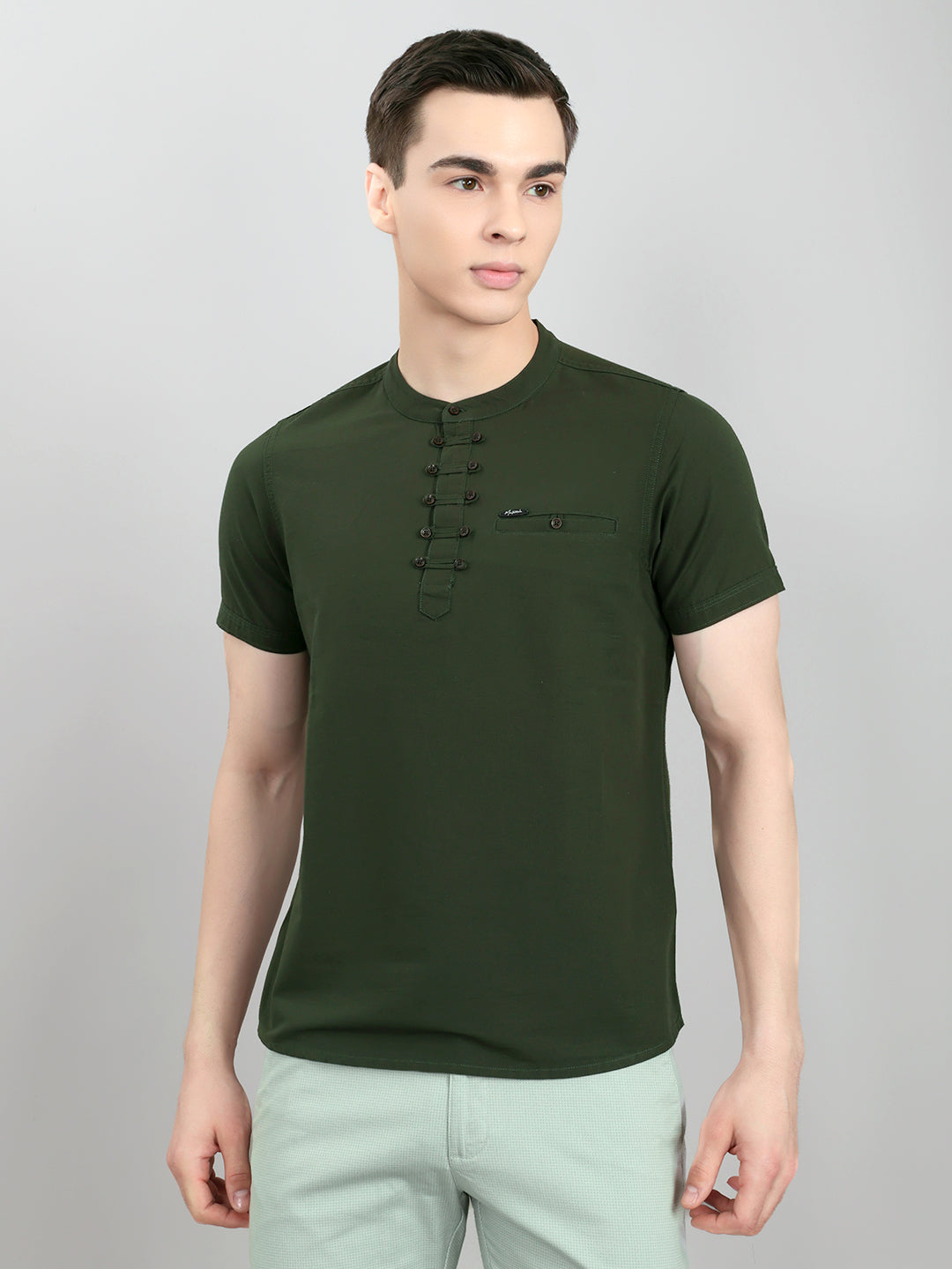 Monte Carlo Men Regular Fit Olive Tshirt M оливковый