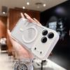 Camera Protector Transparent Phone Cases For iPhone 17 Pro Max Air 14 15 Plus 13 16 Pro For Magsafe Wireless Charging Back Cover
