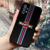 Martini Racing Horizontal Stripe Phone Case For Samsung Galaxy S24 S23 S26 S22 S25 S20 A16 S21 Ultra Fe Plus A54 A24 A53 Coque