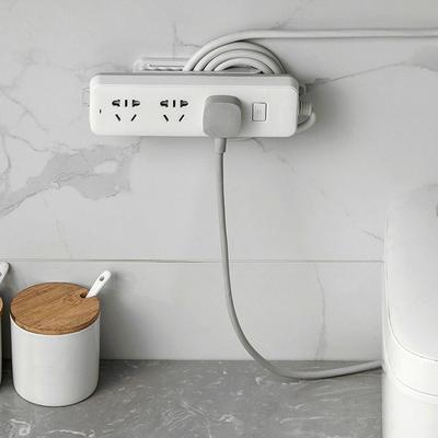 New 2in1 Holder Organizer Wall-Mounted Punch Free Plug Fixer Self-Adhesive Seamless Cable Organizer Home Decor