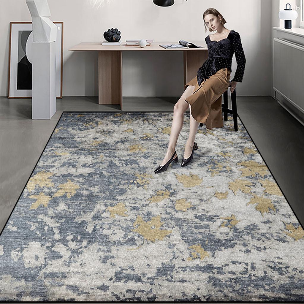 Abstrakter Stil Moderner Wohnzimmerteppich Große Flächenteppiche für Zimmer Heimdekor Waschbare Fußmatten Kinderspielmatte Anpassbar