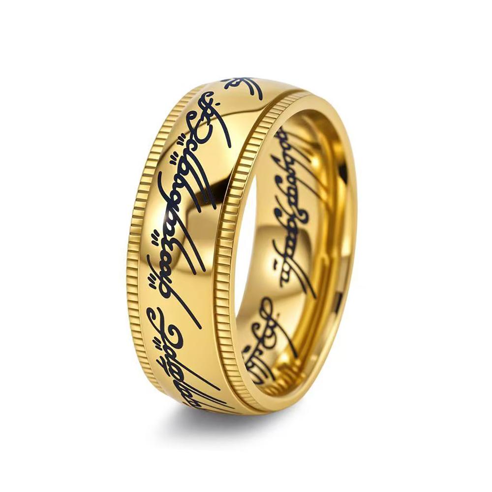 2025 Simple Magic Rings For Men Women Similar To Movies Carving Ring Fashion Jewelry Creativity Gift