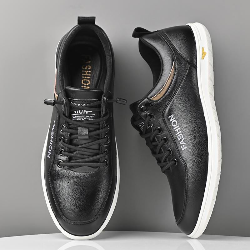 Hot-selling Leather Casual Sneakers for Men Driving Shoes New Fashion Male Outdoor Footwear All-match Treking Footwear Trainers