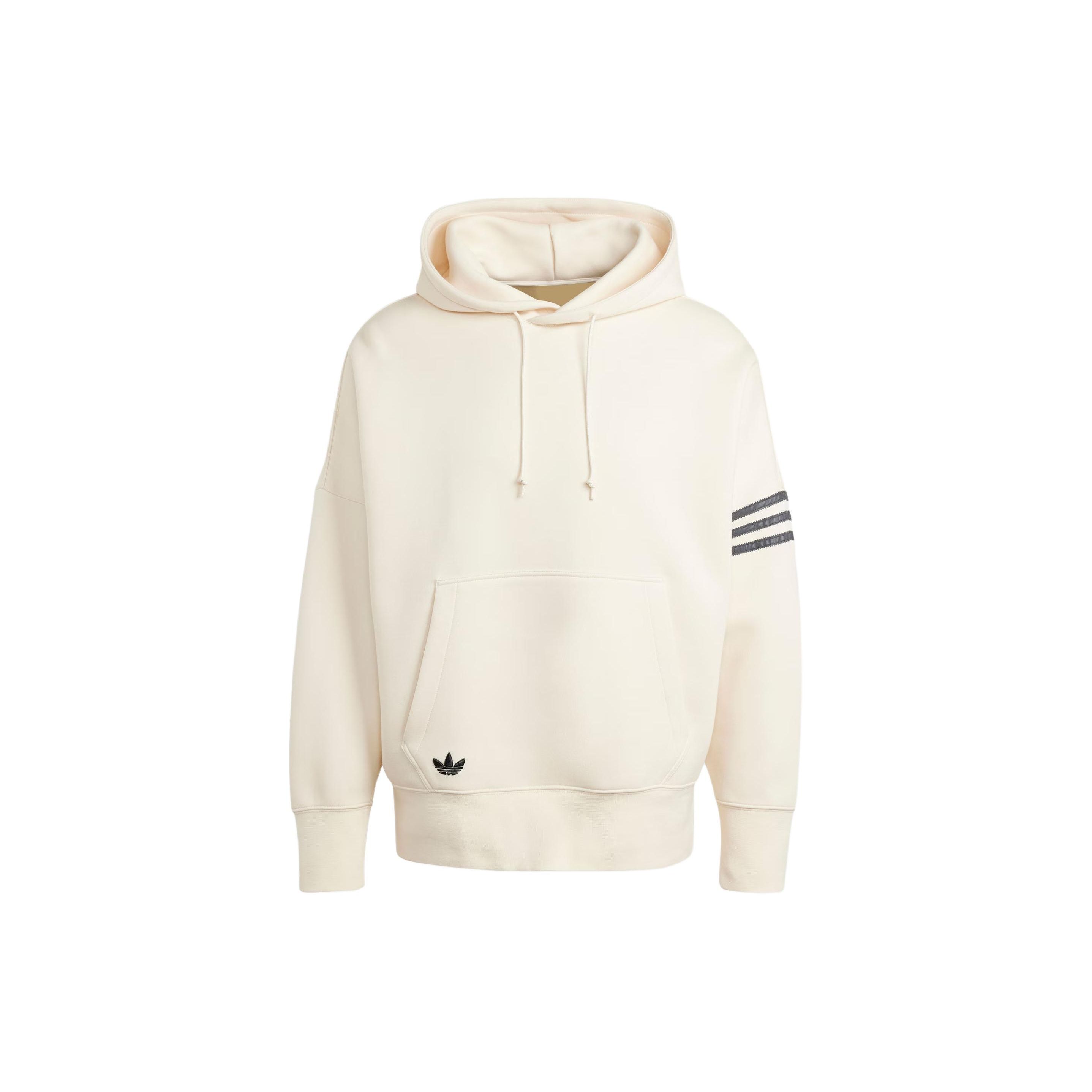 Adidas Men Originals Trefoil Crew Neck Fleece Sweatshirt Off White IX0346 S