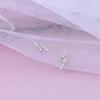 Versatile Zirconia Lightning Stud Earrings for Women - Shiny Mini Diamond Ear Studs