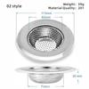Kitchen Sink Filter Stainless Steel Mesh Sink Strainer Filter Bathroom Sink Strainer Drain Hole Filter Sewer Screen Strainers