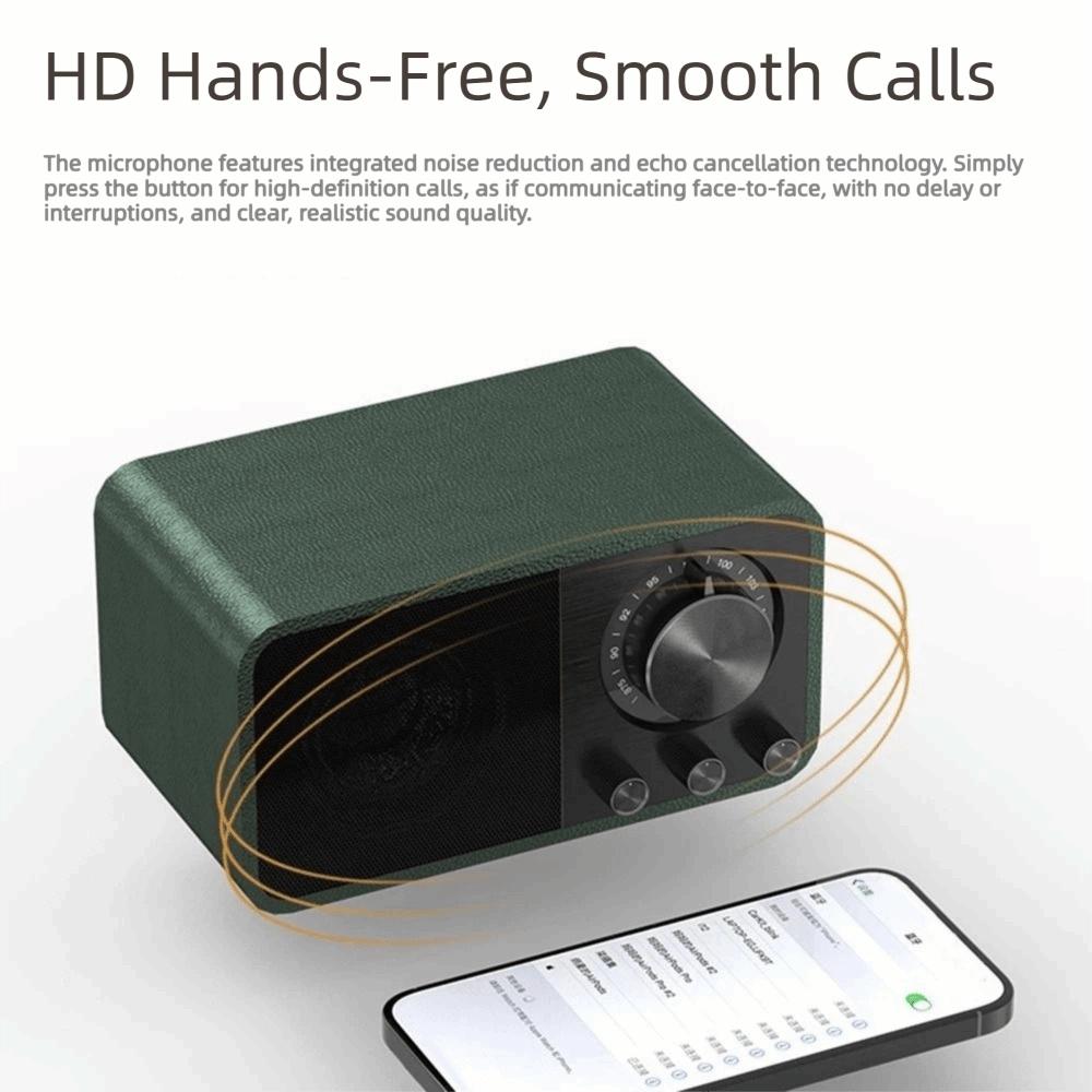 Retro FM Radio with Bluetooth Super Bass Vintage Radio Sound Bar Bluetooth Speaker  Classic