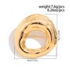 Ingemark Trendy Simple Irregular Gold Color Geometry Brooches for Women Men Retro Metal Suit Shirt Collar Lapel Pin Accessories