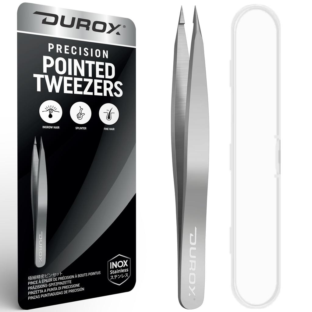 DUROX Ingrown Hair Tweezers Splint Removal Tweezers Tweezers Precision Tip Tweezers / / Fine-Tip Ultra-Fine (Pointed/Fine) Sharp-Tipped