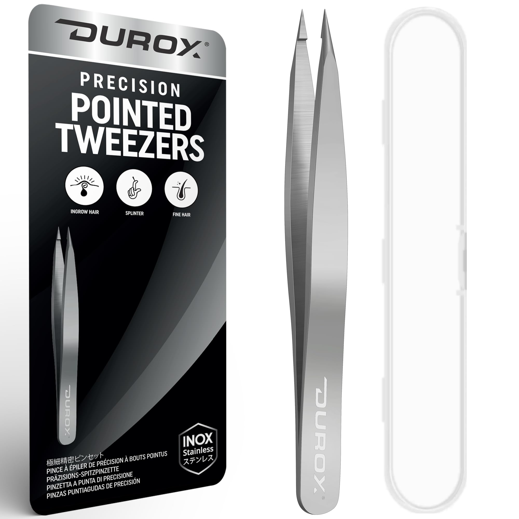 

DUROX Ingrown Hair Tweezers Splint Removal Tweezers Tweezers Precision Tip Tweezers / / Fine-Tip Ultra-Fine (Pointed/Fine) Sharp-Tipped