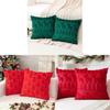 Christmas Plush Pillow Cover With Geometric Snowflake Design For Home Decor And Gift