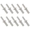 10pcs New Plastic Barbed Tube Fitting 1/4" Stem OD X 3/16" Hose ID Straight Straight Pipe Joint Grey Reducer Coupler PU PE Tube