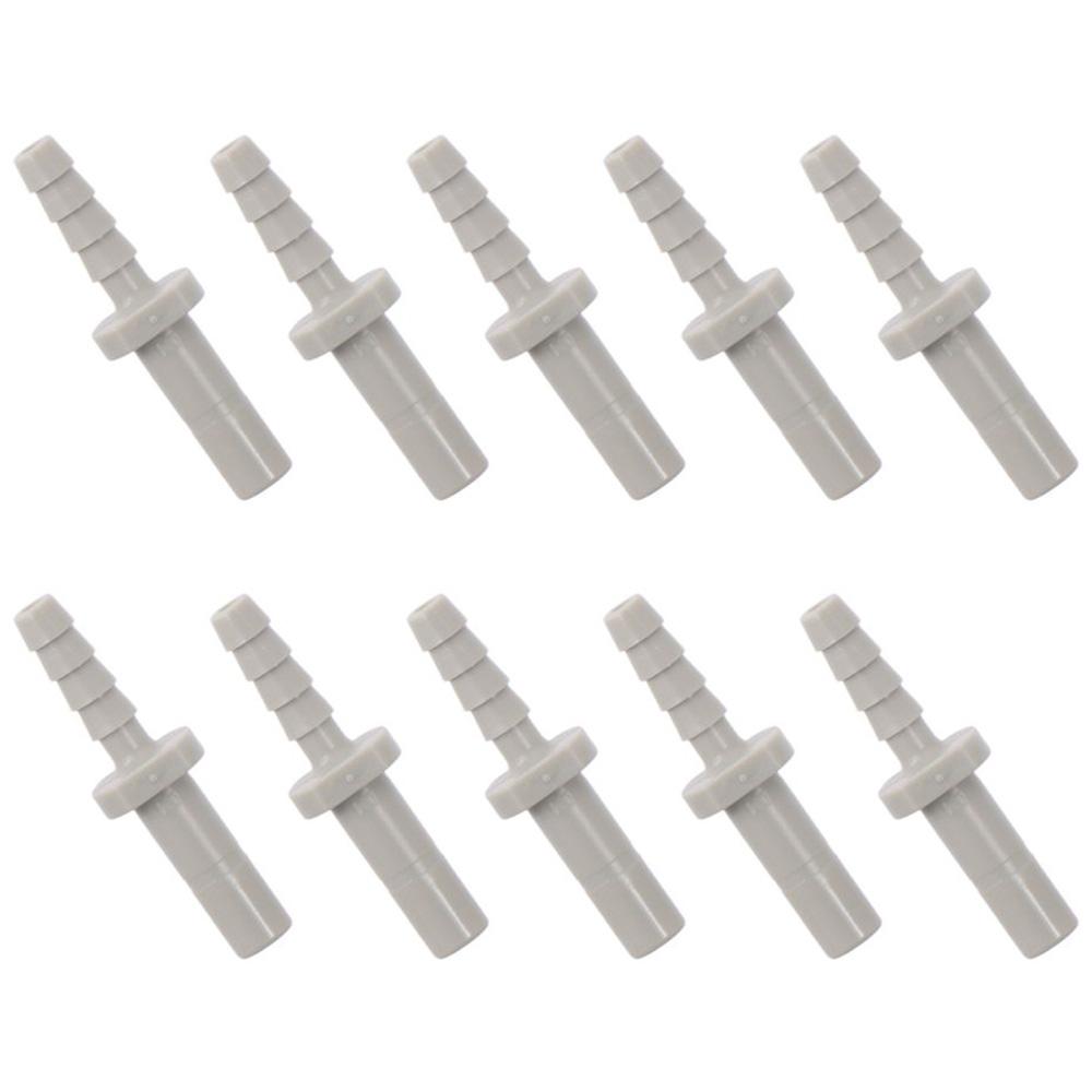 

10pcs New Plastic Barbed Tube Fitting 1/4 Stem OD x 3/16 Hose ID Straight Straight Pipe Joint Grey Reducer Coupler PU PE Tube 16mm бронза жовтий колір