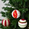 Wool Ball Christmas Ornament Handmade Felt Balls Christmas Tree Hanging Ornaments for Vintage Xmas Holiday Farmhouse Party Decor