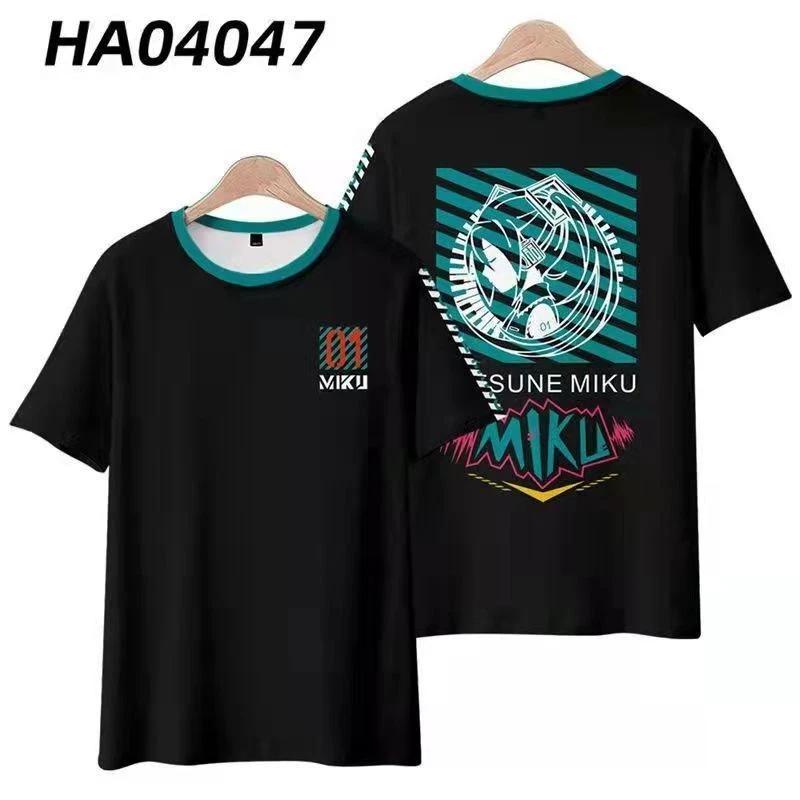 Miku Hatsune Vocaloid Cosplay Anime Manga T-Shirt Tee Costumes Polyester XL