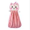 Cartoon Cat Hand Towel Thickened Kitchen Bathroom Coral Velvet Cloths Towels Home Quick Drying Children Cleaning Dishcloth New