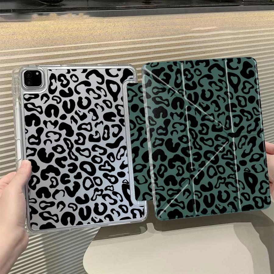 

Чохол для планшета з леопардовим принтом для iPad Pro 11-го 10-го 9-го 8-го 7-го 12,9 дюйма Mini 6 7 Pro 2025 Air 4 5 M3 M2 1 2 M4 11 дюймів Y-Fold iPad Pro (M4)13inch