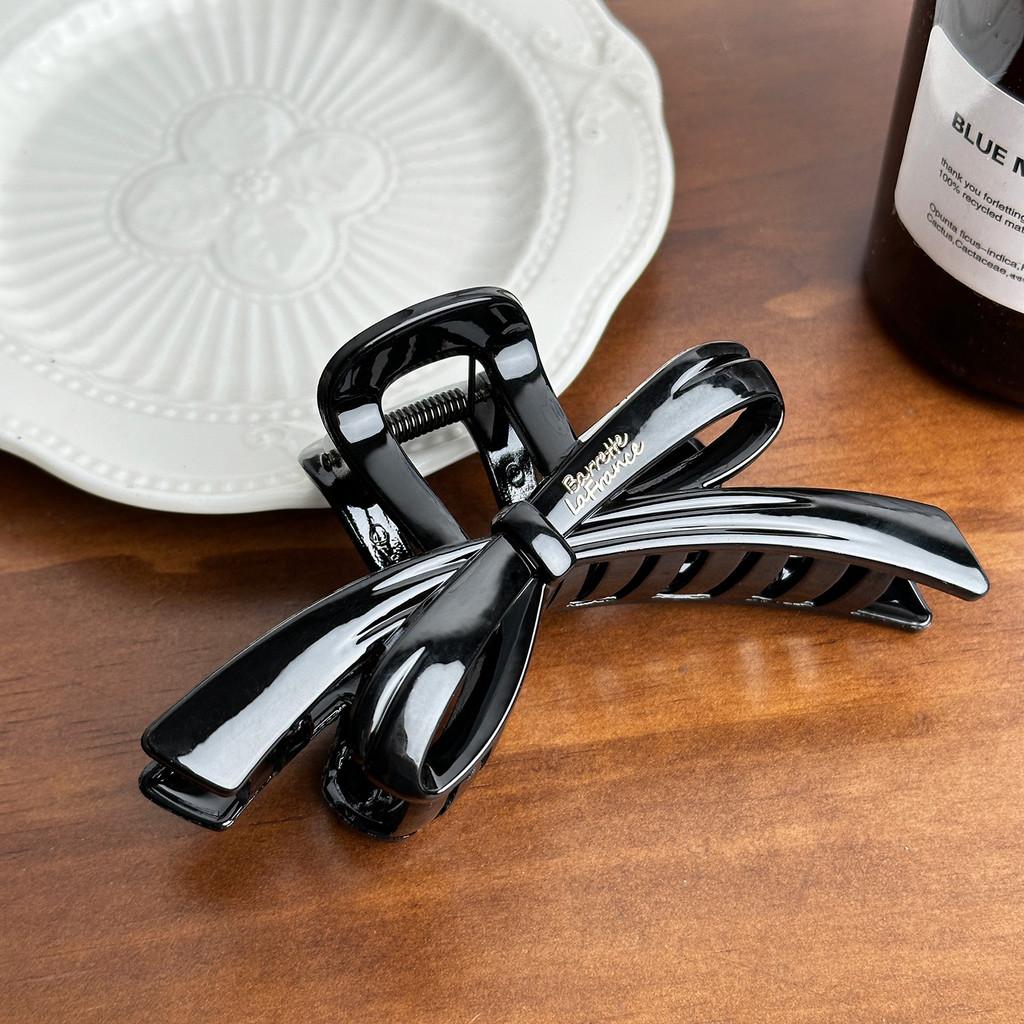 Elegant Korean Style Bowknot Design Large Hair Claw Clip For Sophisticated Updos