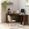 VidaXL Corner Desk Smoked Oak 120x140x75 Cm Engineered Wood 815384