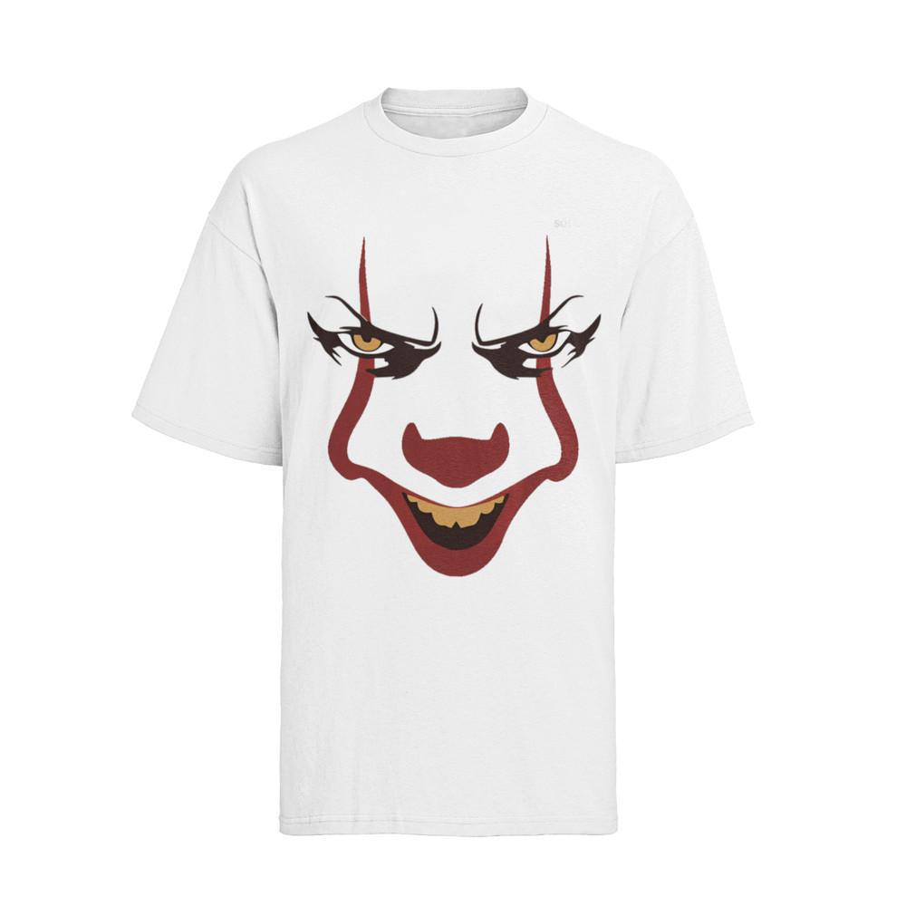 

ES Фильм Оно Пеннивайз Ужас Хэллоуин Лицо Клоун Карнавал Женская Рубашка Оверсайз S