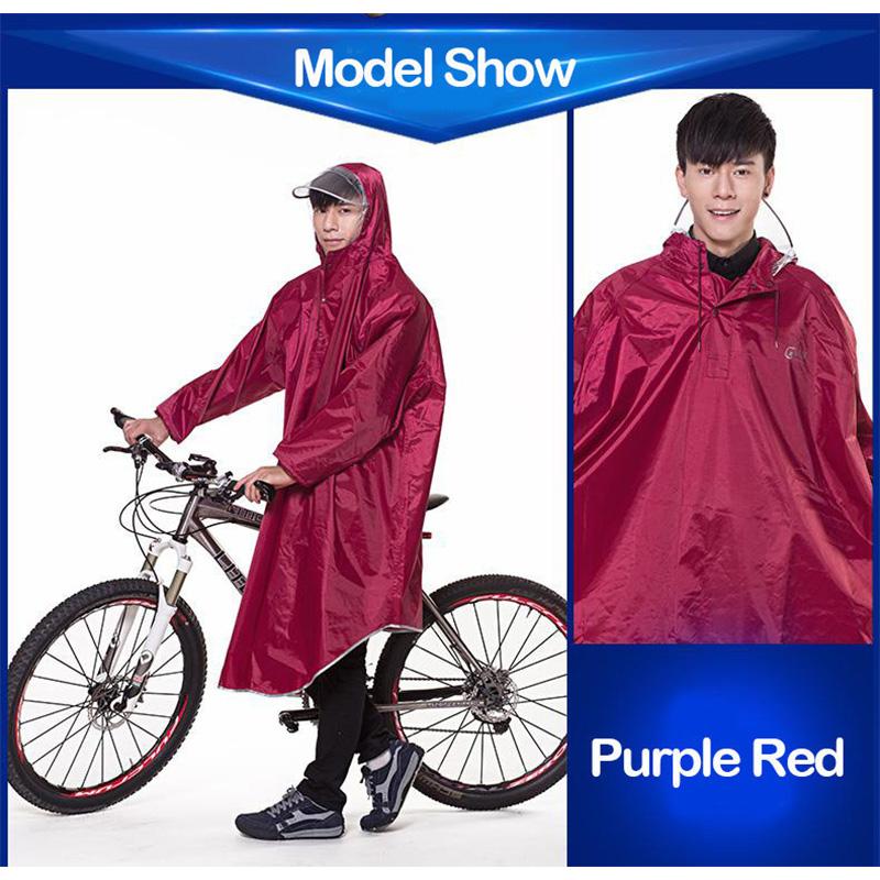 Bike Outdoor Cycling Raincoat Bicycle Rain Cape Poncho Coat Rainproof Waterproof