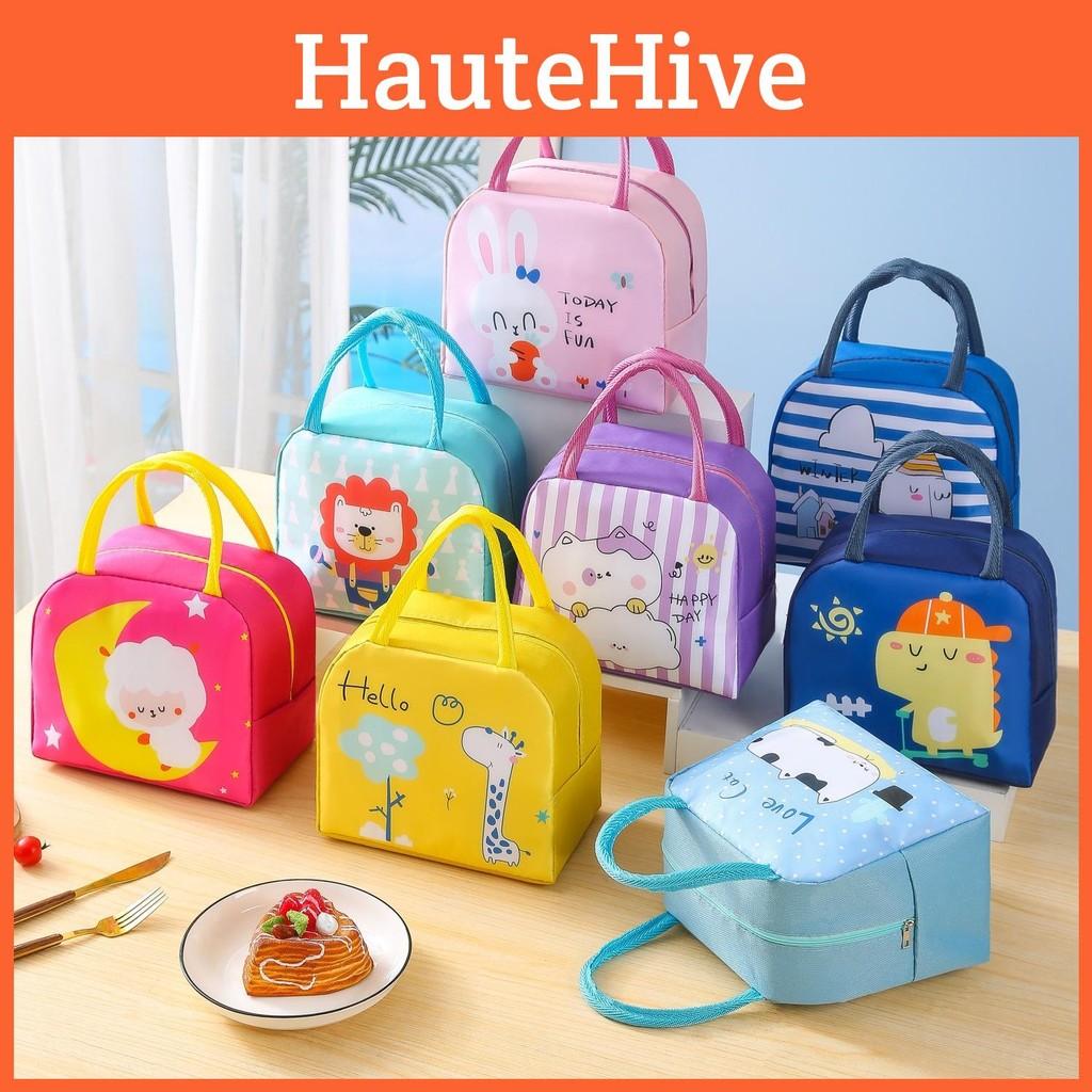 Cartoon Bento Bag Lunch Pet Insulation School Work Travel Fashionable Storage