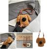 Preschool Kids Plush Dogshoulder Bag Crafted From Soft Polyester For Daily Use