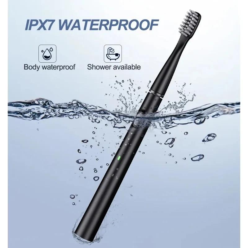 Smart Electric Toothbrush Rechargeable With 6pcs Replacement Head USB Tooth Brush Clean Whitening Sonic Toothbrush