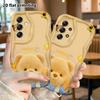 Phone Case: 2D Flat Samsung Galaxy A34 A35 M05 M06 S20 S22 S21 FE Plus 5G, Light Brown Plush Little Bear, Perfect Christmas and Halloween Holiday Gift