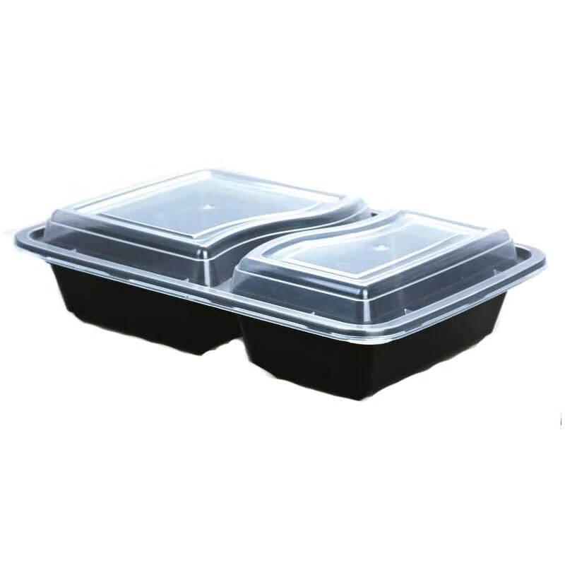 Disposable Double-Compartment Food Container