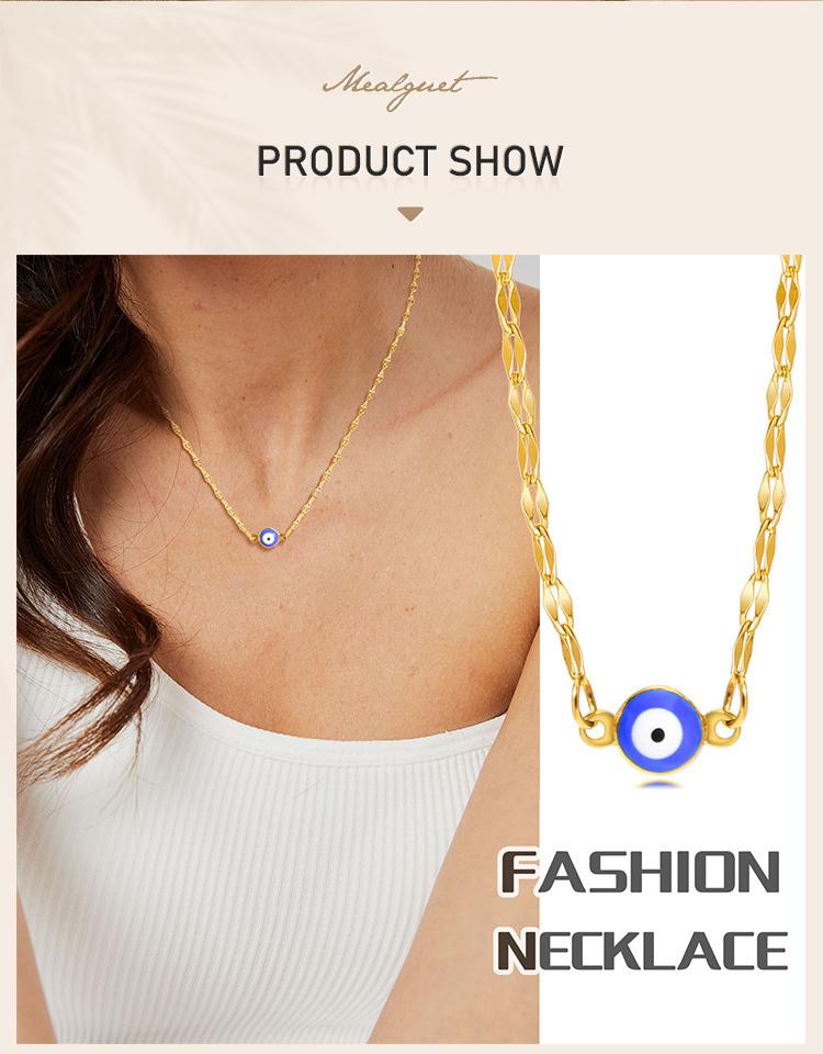 Böser Blick Halskette für Frauen, Kleiner Türkisblauer Augen Anhänger, Schutz Nazar Amulett Schutz Schmuck