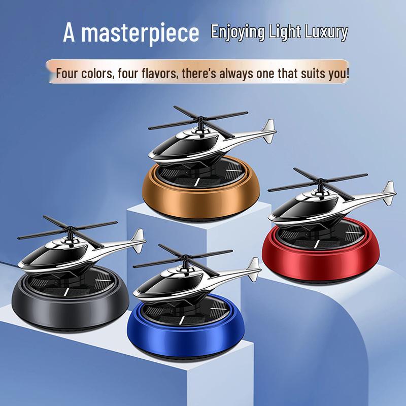 Men's Solar-Powered Car Air Freshener - Long-Lasting Light Fragrance & Interior Ornament