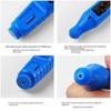 Blue Electric Nail Drills Kit Remove Polisher Manicure Pedicure 6pcs File Sanding Bands Machine Art Pen Device Equipment
