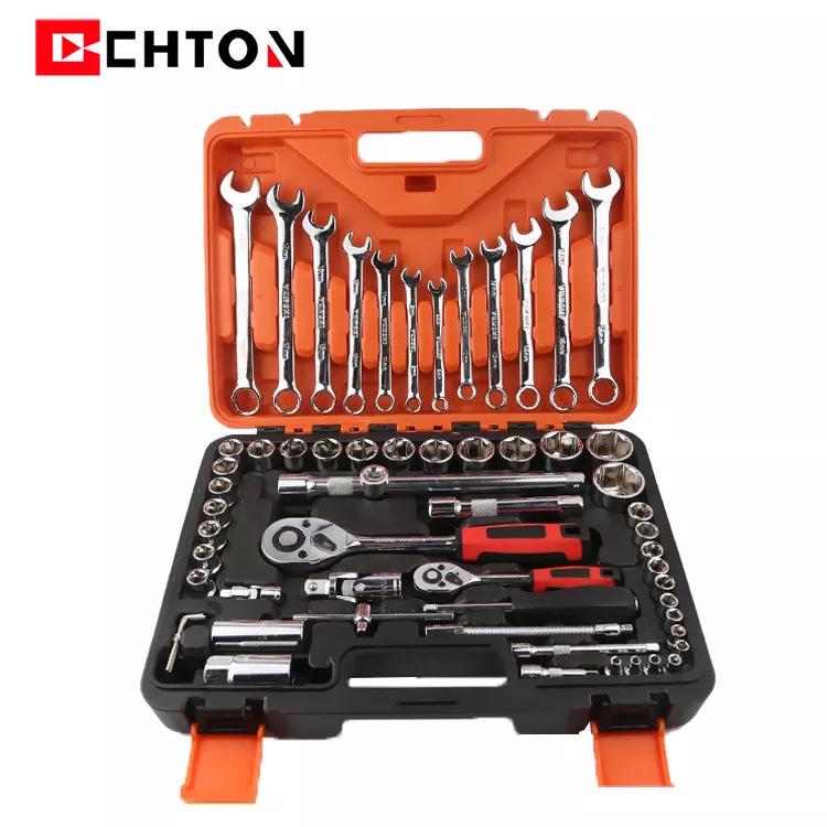 

Набор из 61 предмета с трещоткой и торцевыми головками для автомобиля двойного назначения