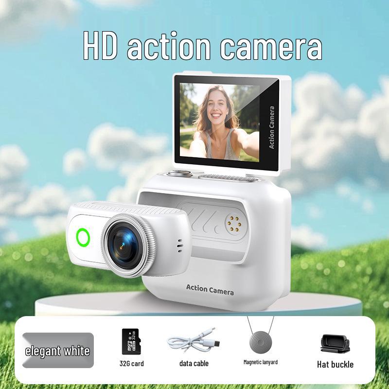 New Hot Thumb Sports Camera: Anti-Shake, Magnetic Mount, WiFi Enabled for Outdoor Cycling