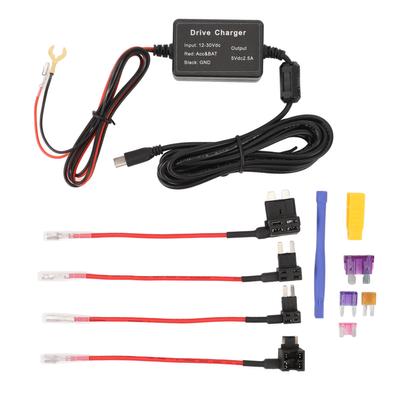 Dash Cam Hardwire Kit 12V 30V To 5V Low Voltage Protection USB Type C Hard Wiring Kit for GPS Power