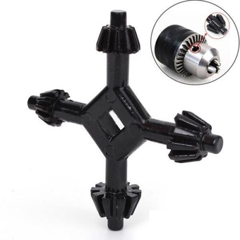 4-Way Universal Combination Drills Chuck Key Power Press Tool 6mm/9mm/10mm/13mm