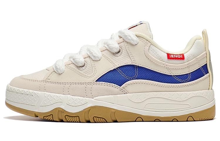 Li Ning Reputation 3 Reputation 3.0 Slip Resistant Abrasion Resistant Low top Skateboard Shoes Women s Beige Blue AGCT182-1 37