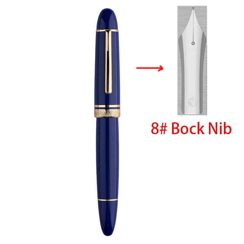 

Розкішна прозора поршнева ручка MAJOHN P140 - Перо Bock №8 F/M, Велика місткість чорнила, Елегантна акрилова ручка, Подарунок M (0.7mm)