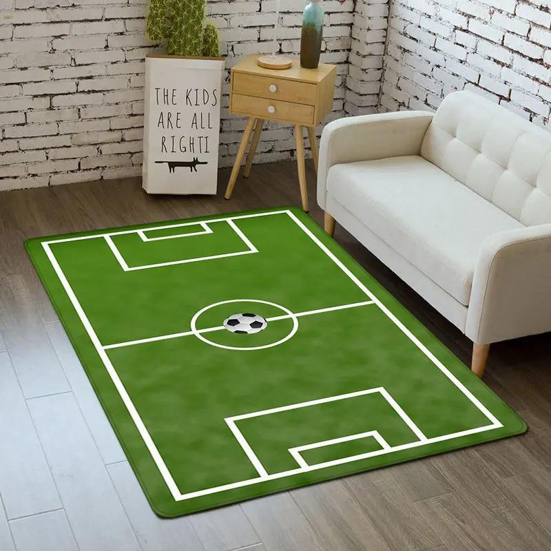 

Football Field Carpet - Anti-Slip Kid Crawl Pad, Absorbent Door Mats for Kitchen & Children Bedside Decor, Bedroom Floor Mat 40x60cm