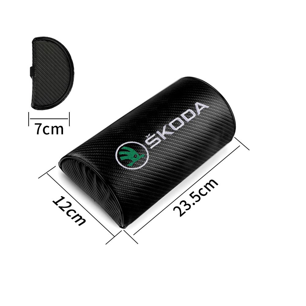 AEL1 Car Seat Pillow Neck Rest Travelling Headrest Head Neck Support For Skoda Octavia Kamiq Kodiaq Superb Rapid Karoq Fabia Yeti